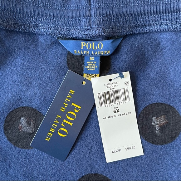 Polo Ralph Lauren Girls Nautical Fleece Skirt - Watch Hill Navy - Size 6X - Picture 6 of 6